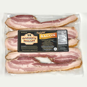 Baker's Bacon sous vide sliced
