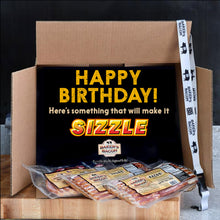 Load image into Gallery viewer, Image of Happy birthday ... make it sizzle