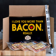 Load image into Gallery viewer, Baker&#39;s Bacon Gift Box - I love you more than bacon
