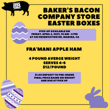 Load image into Gallery viewer, Baker&#39;s Bacon Easter Box Fra&#39;Mani Ham
