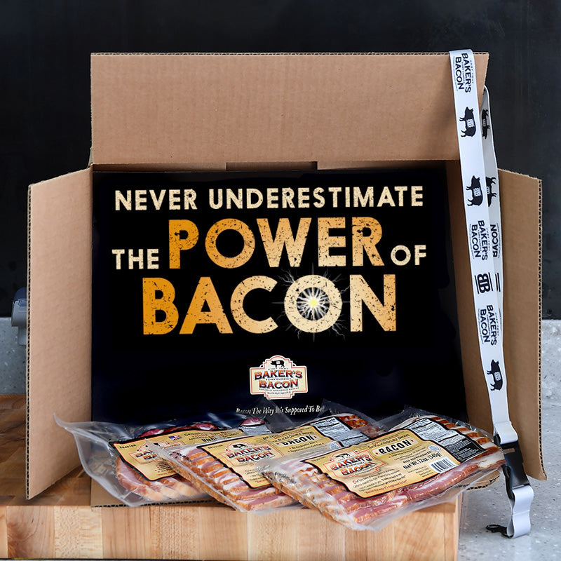Baker's Bacon Gift Box - Never underestimate the power of bacon