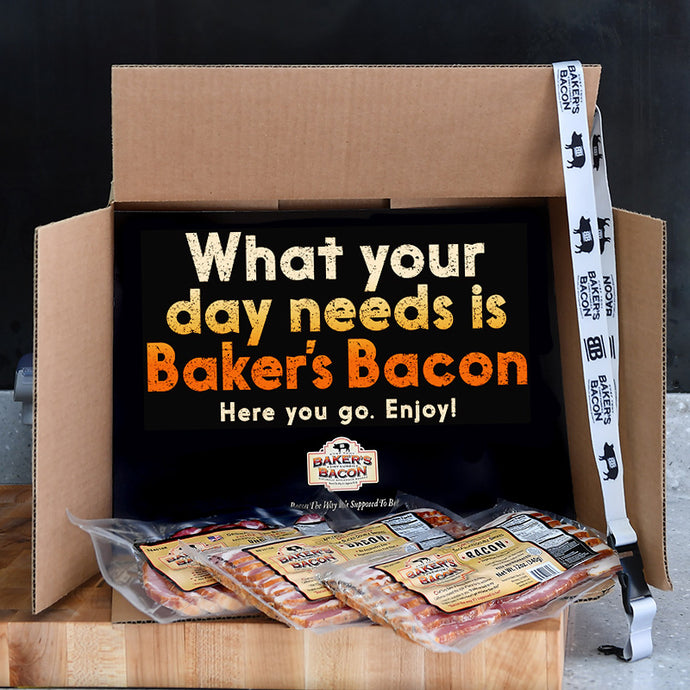 Baker's Bacon Gift Box - What your day needs is Baker's Bacon